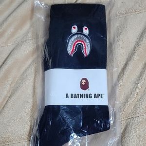 Brand New BAPE Socks! Shark Face/Black Colorway!